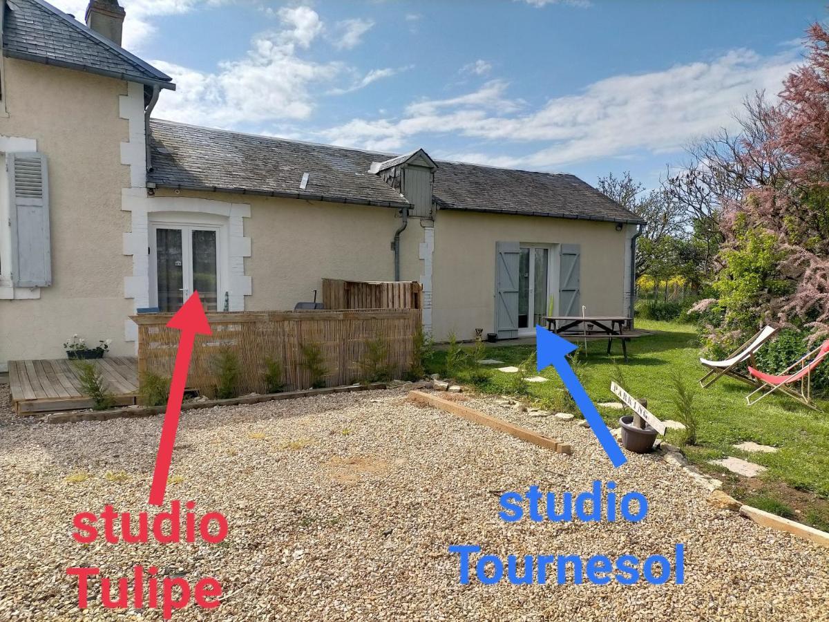 Studio " Tournesol " Au Coeur Du Berry Les Bordes Bagian luar foto